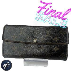 🤎Louis Vuitton Monogram Portefeuille Sarah Long Wallet | PRELOVED!!🤎🖤✔️☑️